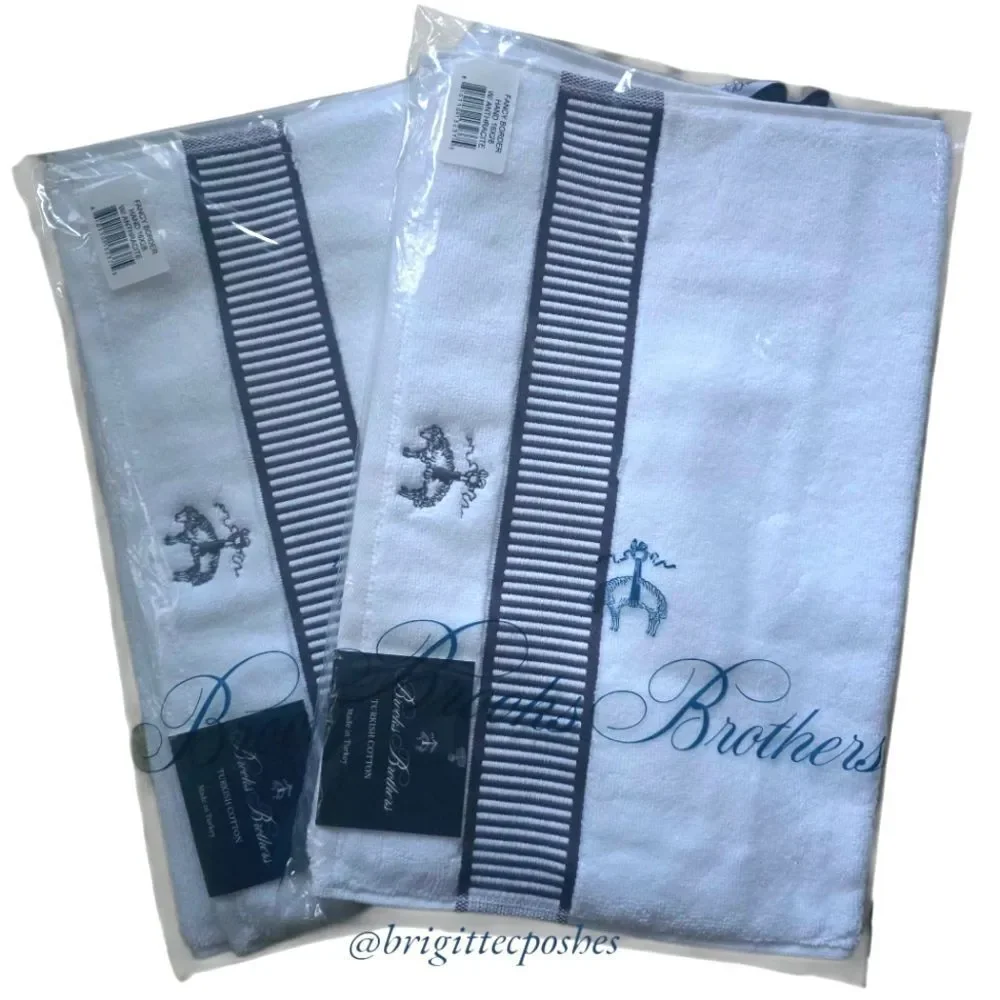 BROOKS BROTHERS Hand Turkish Towels Set Of 2